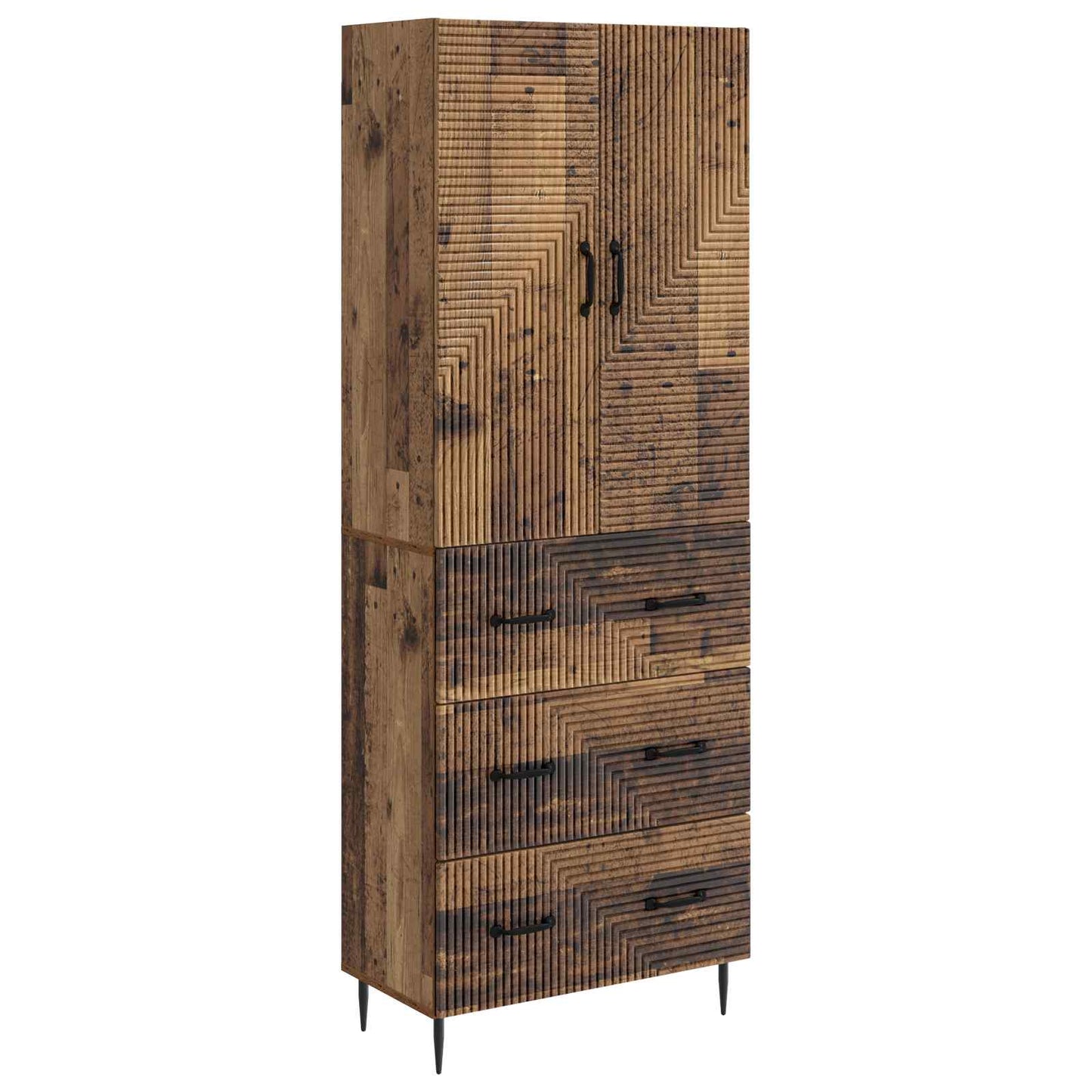 Szekrény szett 2 pcs Antik Fa 66 x 34,5 x 90 cm Szerelt Fa