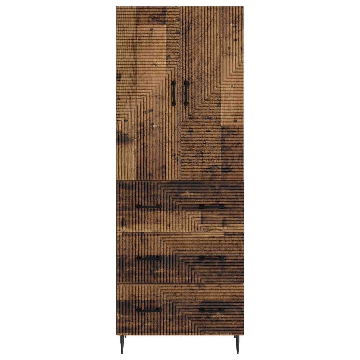 Szekrény szett 2 pcs Antik Fa 66 x 34,5 x 90 cm Szerelt Fa