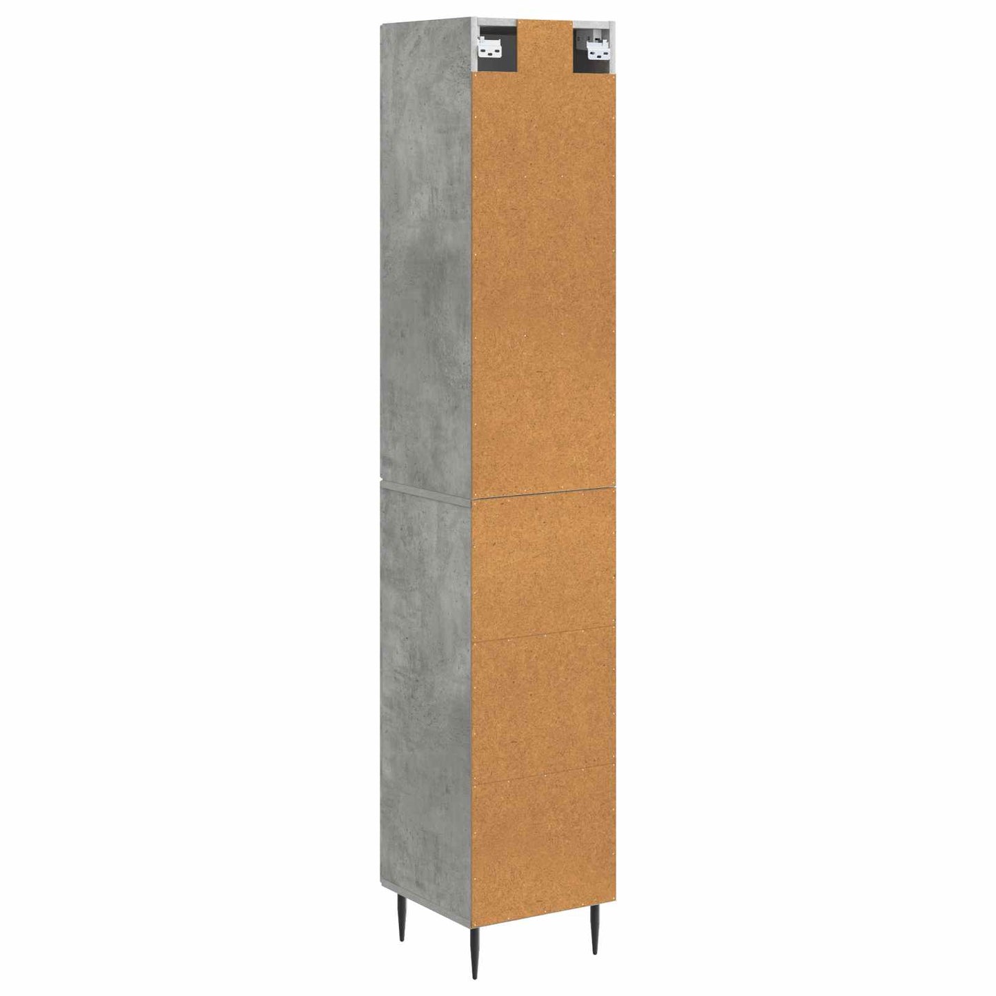 Szekrény szett 2 pcs Betonszürke 33 x 34,5 x 90 cm Szerelt Fa