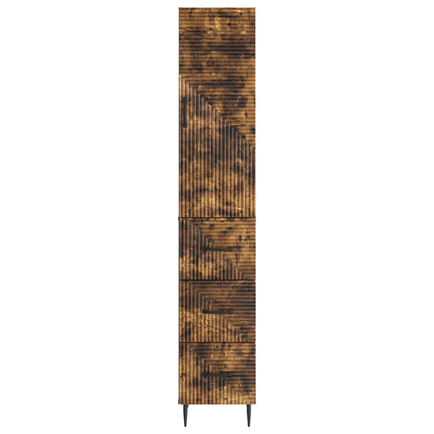Szekrény szett 2 pcs Füstös Tölgy 33 x 34,5 x 90 cm Szerelt Fa