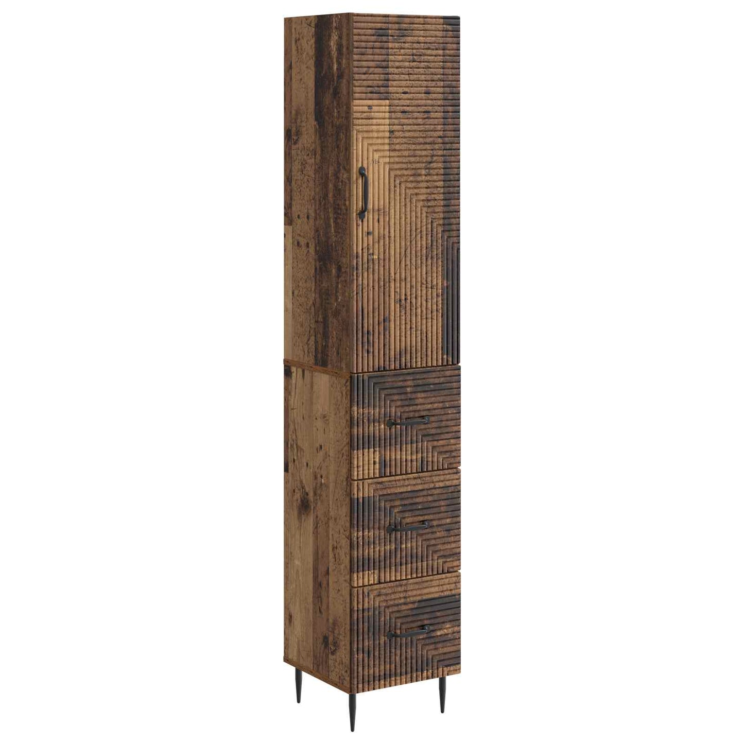 Szekrény szett 2 pcs Antik Fa 33 x 34,5 x 90 cm Szerelt Fa