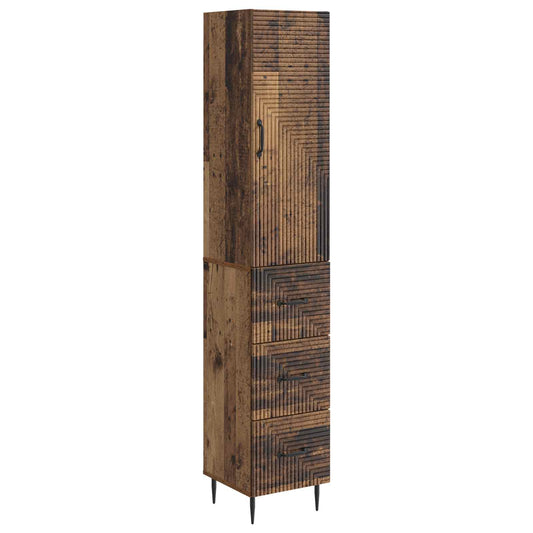 Szekrény szett 2 pcs Antik Fa 33 x 34,5 x 90 cm Szerelt Fa
