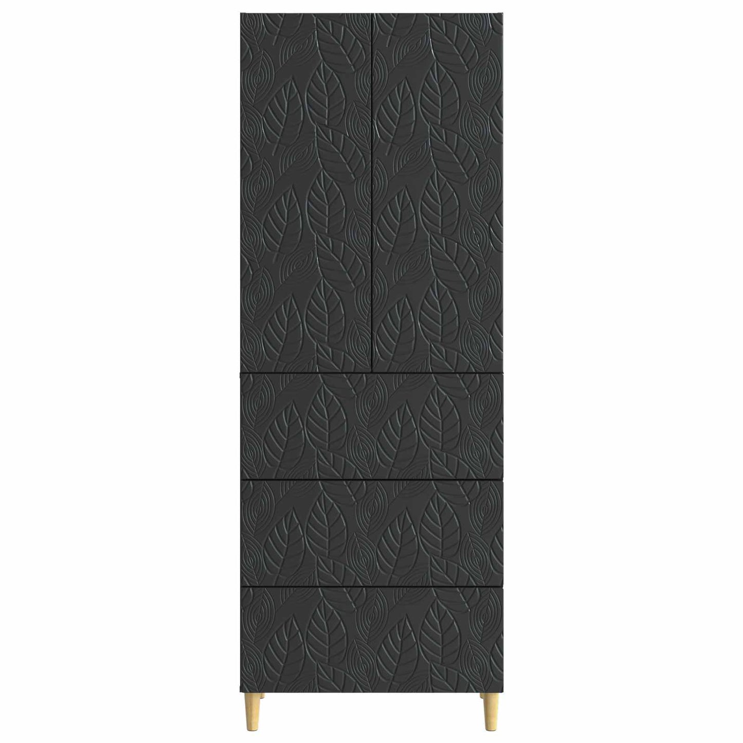 Szekrény szett 2 pcs Fekete 66 x 34,5 x 90 cm Szerelt Fa