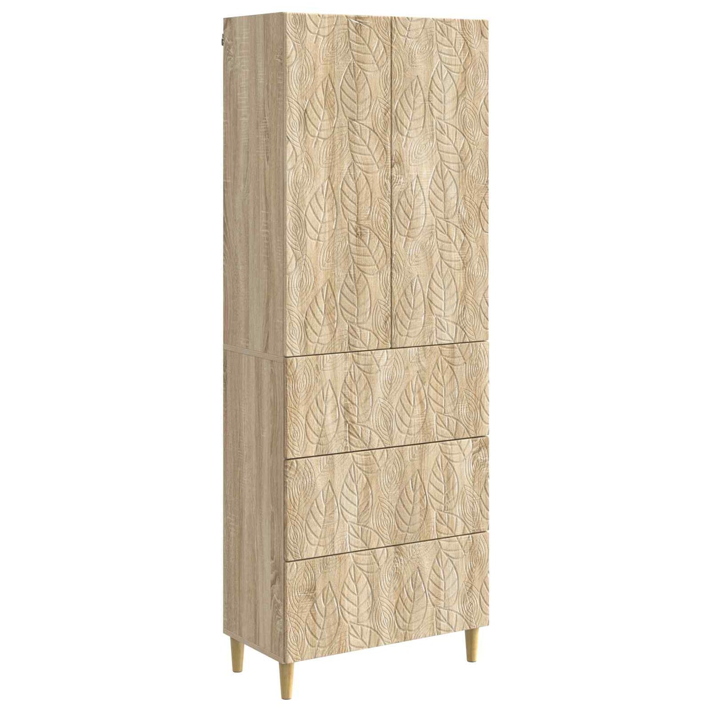 Szekrény szett 2 pcs Sonoma Tölgy 66 x 34,5 x 90 cm Szerelt Fa