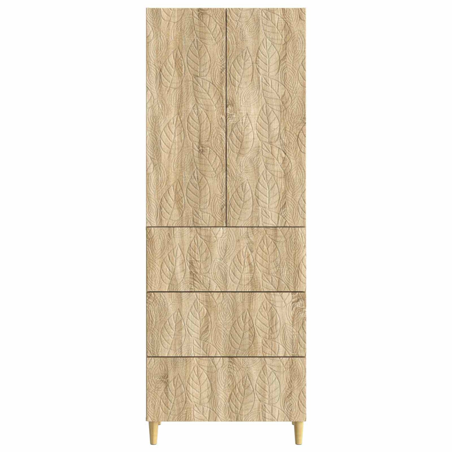 Szekrény szett 2 pcs Sonoma Tölgy 66 x 34,5 x 90 cm Szerelt Fa