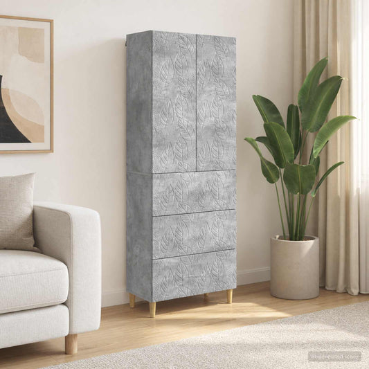 Szekrény szett 2 db 66 x 34,5 x 90 cm Szerelt Fa Betonszürke