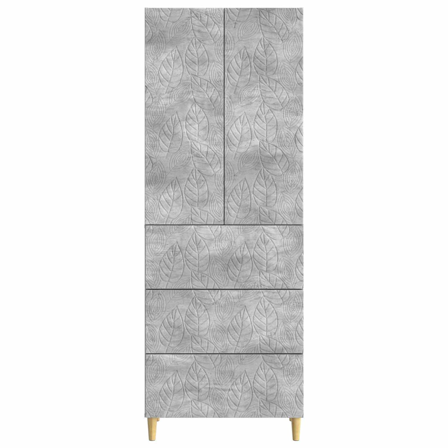 Szekrény szett 2 pcs Betonszürke 66 x 34,5 x 90 cm Szerelt Fa