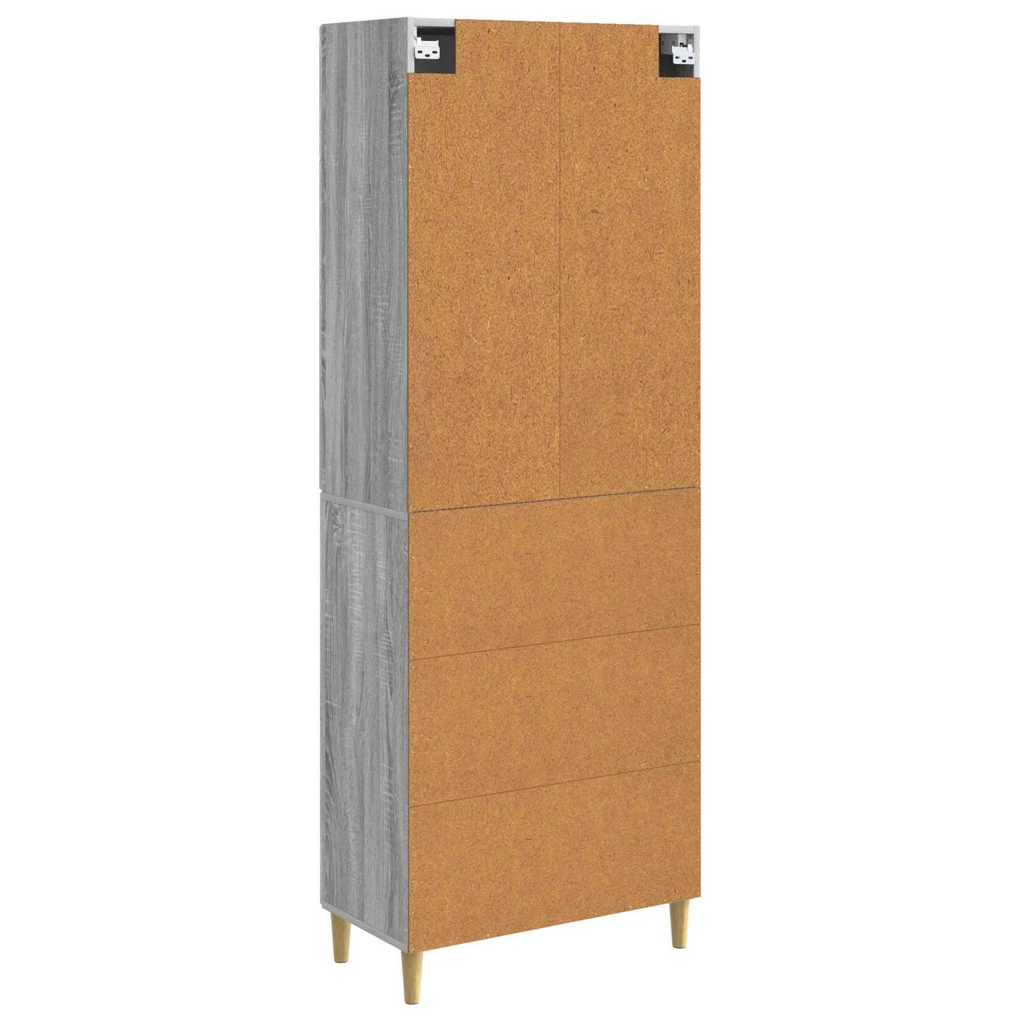Szekrény szett 2 pcs Szürke Sonoma 66 x 34,5 x 90 cm Szerelt Fa
