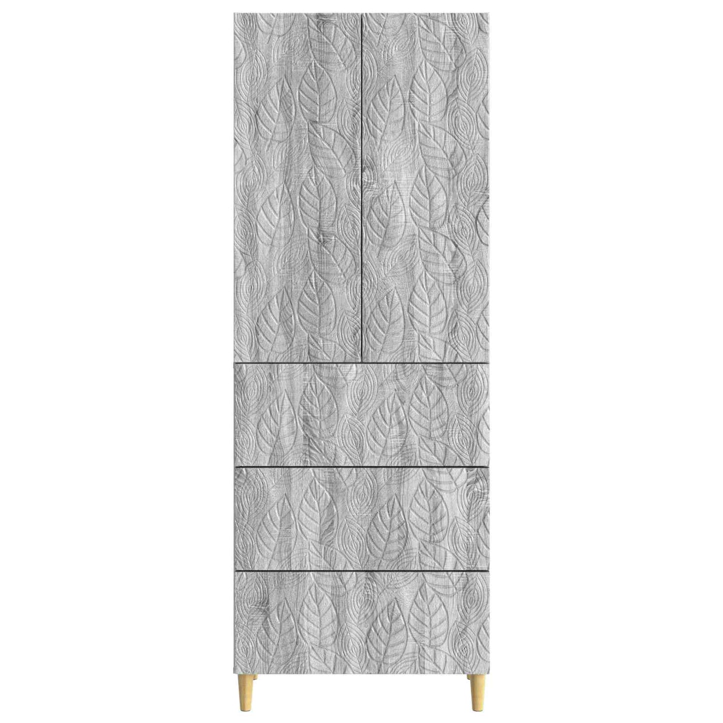 Szekrény szett 2 pcs Szürke Sonoma 66 x 34,5 x 90 cm Szerelt Fa