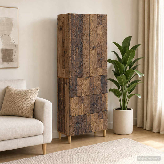 Szekrény szett 2 db 66 x 34,5 x 90 cm Szerelt Fa Antik Fa