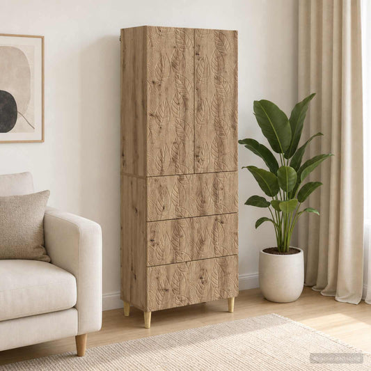 Szekrény szett 2 db 66 x 34,5 x 90 cm Szerelt Fa Kézműves Tölgy