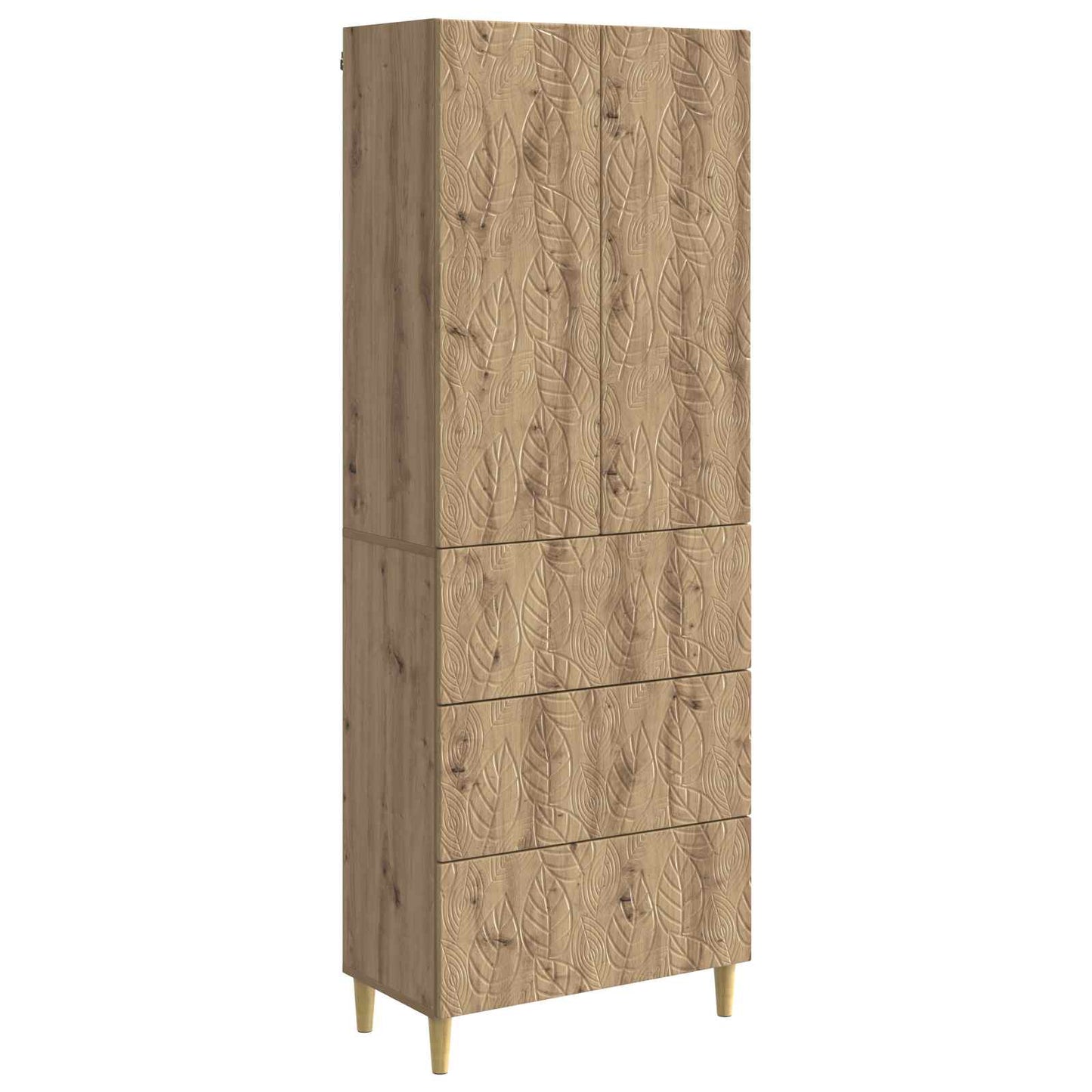 Szekrény szett 2 pcs Kézműves Tölgy 66 x 34,5 x 90 cm