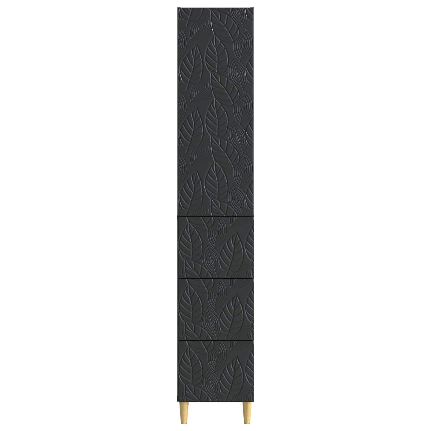 Szekrény szett 2 pcs Fekete 33 x 34,5 x 90 cm Szerelt Fa