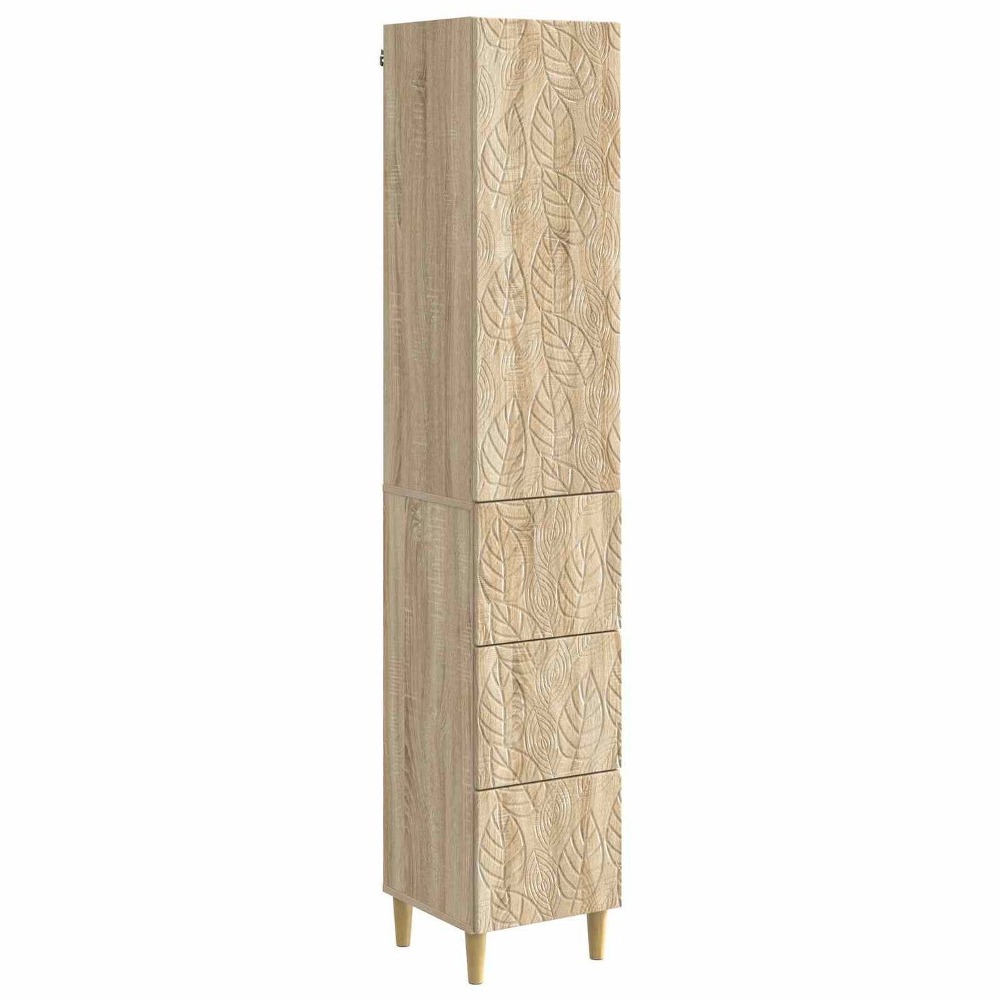 Szekrény szett 2 pcs Sonoma Tölgy 33 x 34,5 x 90 cm Szerelt Fa