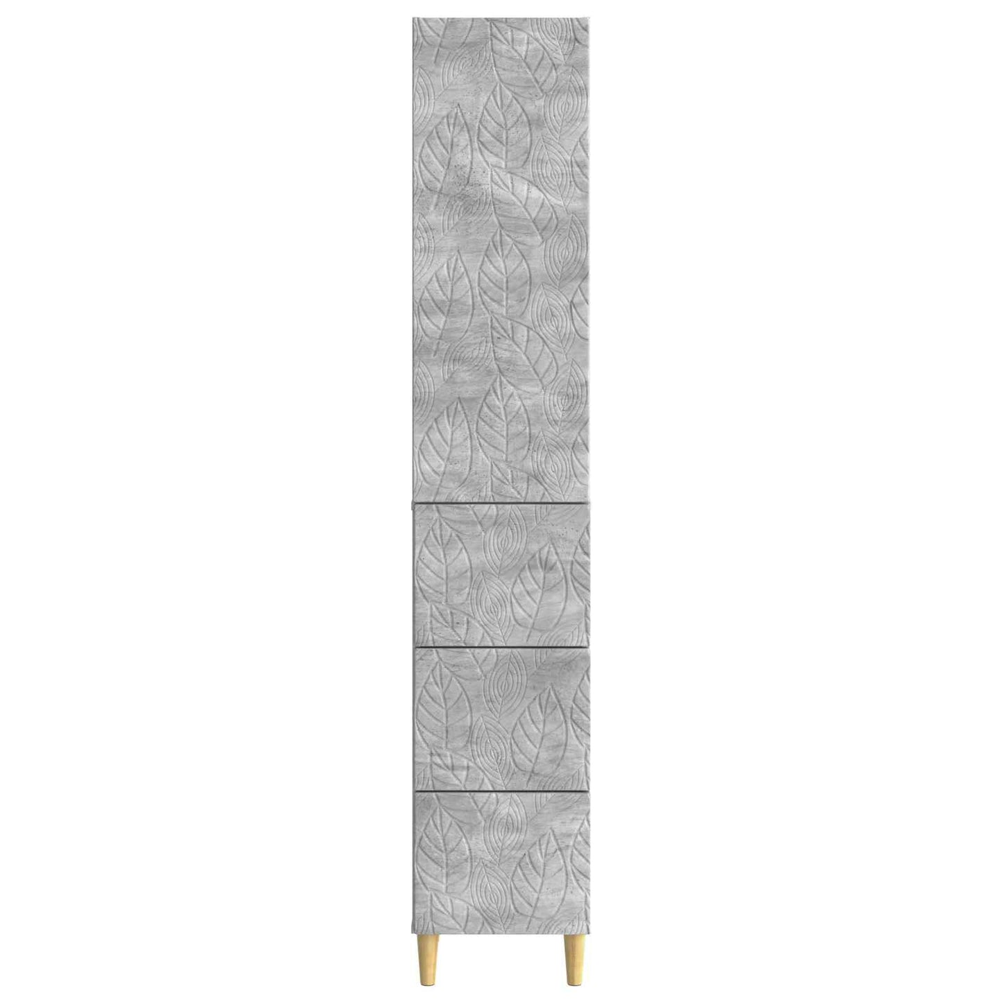 Szekrény szett 2 pcs Betonszürke 33 x 34,5 x 90 cm Szerelt Fa