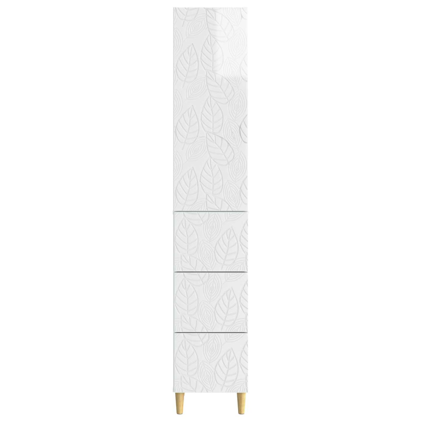 Szekrény szett 2 pcs Magasfényű Fehér 33 x 34,5 x 90 cm