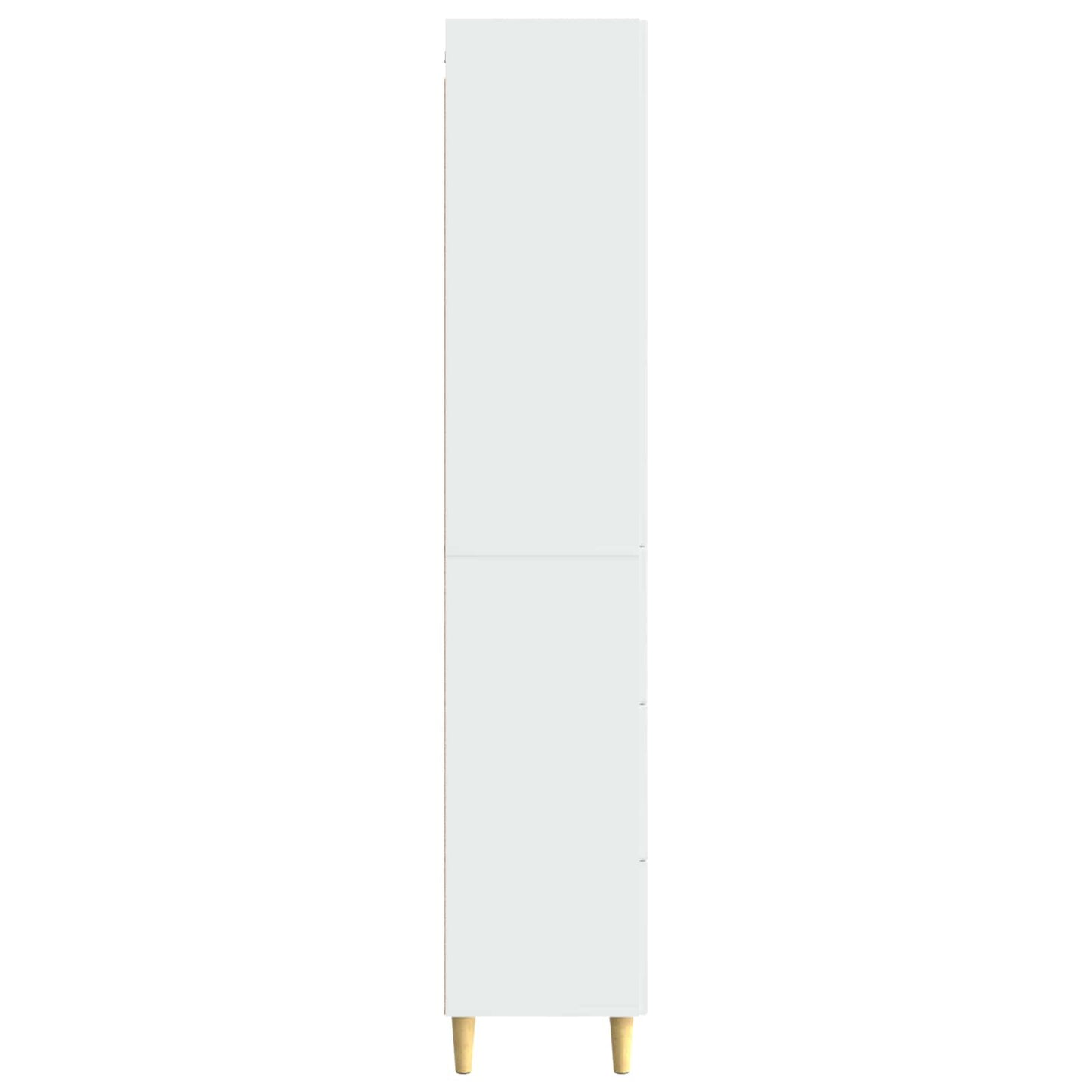 Szekrény szett 2 pcs Magasfényű Fehér 33 x 34,5 x 90 cm