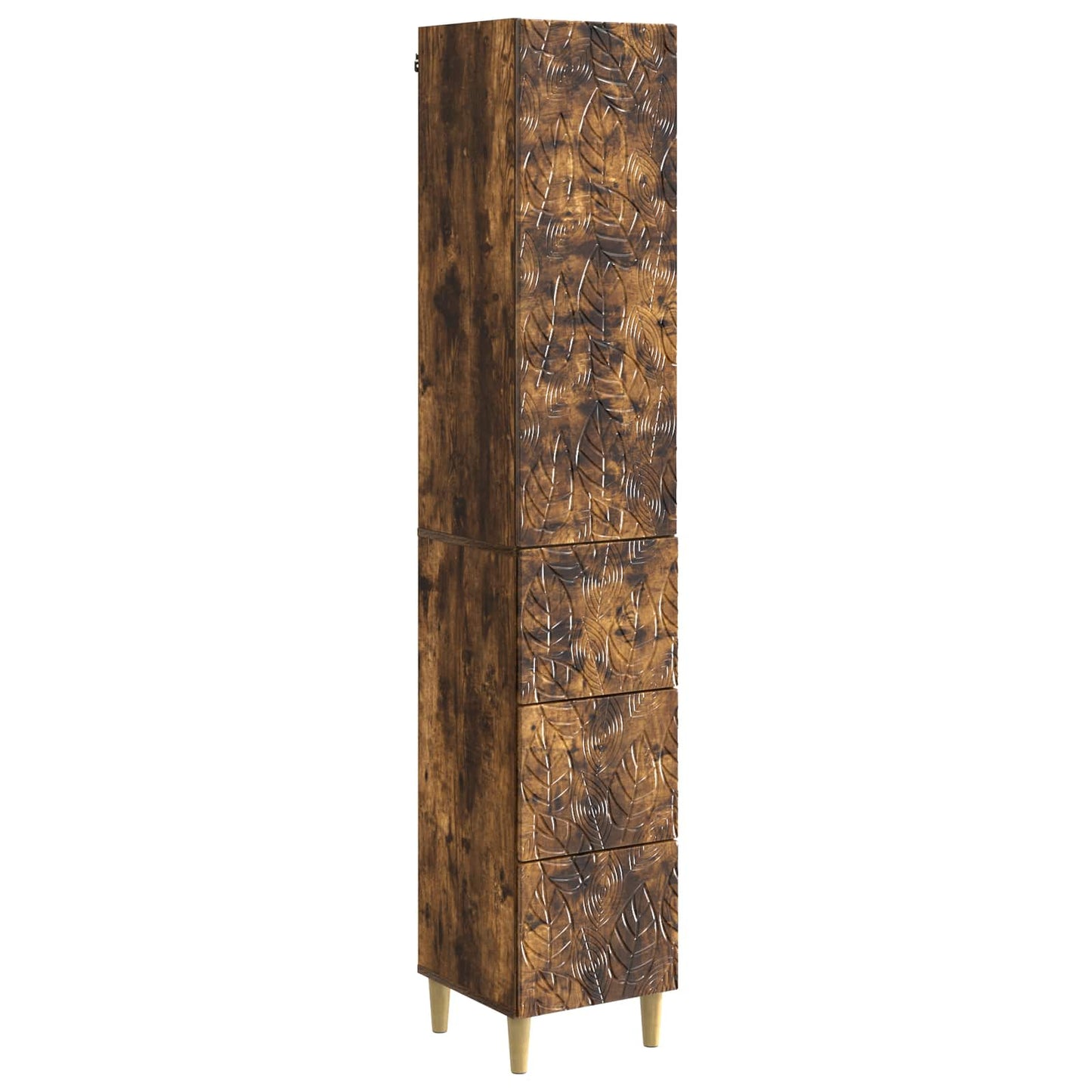 Szekrény szett 2 pcs Füstös Tölgy 33 x 34,5 x 90 cm Szerelt Fa
