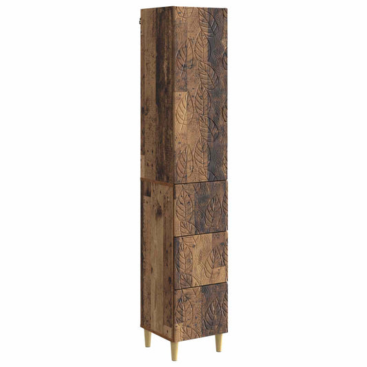 Szekrény szett 2 pcs Antik Fa 33 x 34,5 x 90 cm Szerelt Fa
