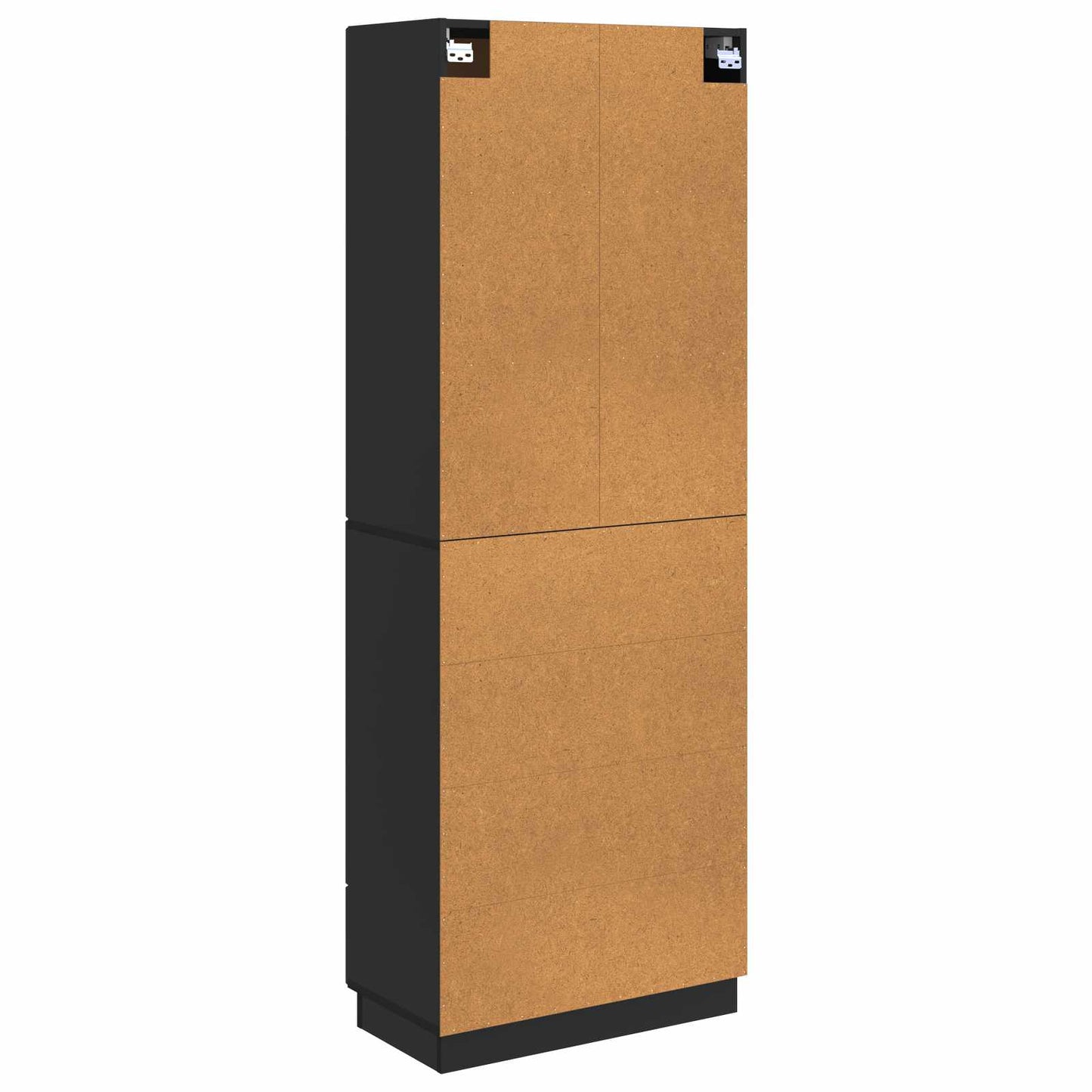 Szekrény szett 2 pcs Fekete 66 x 34,5 x 87 cm Szerelt Fa