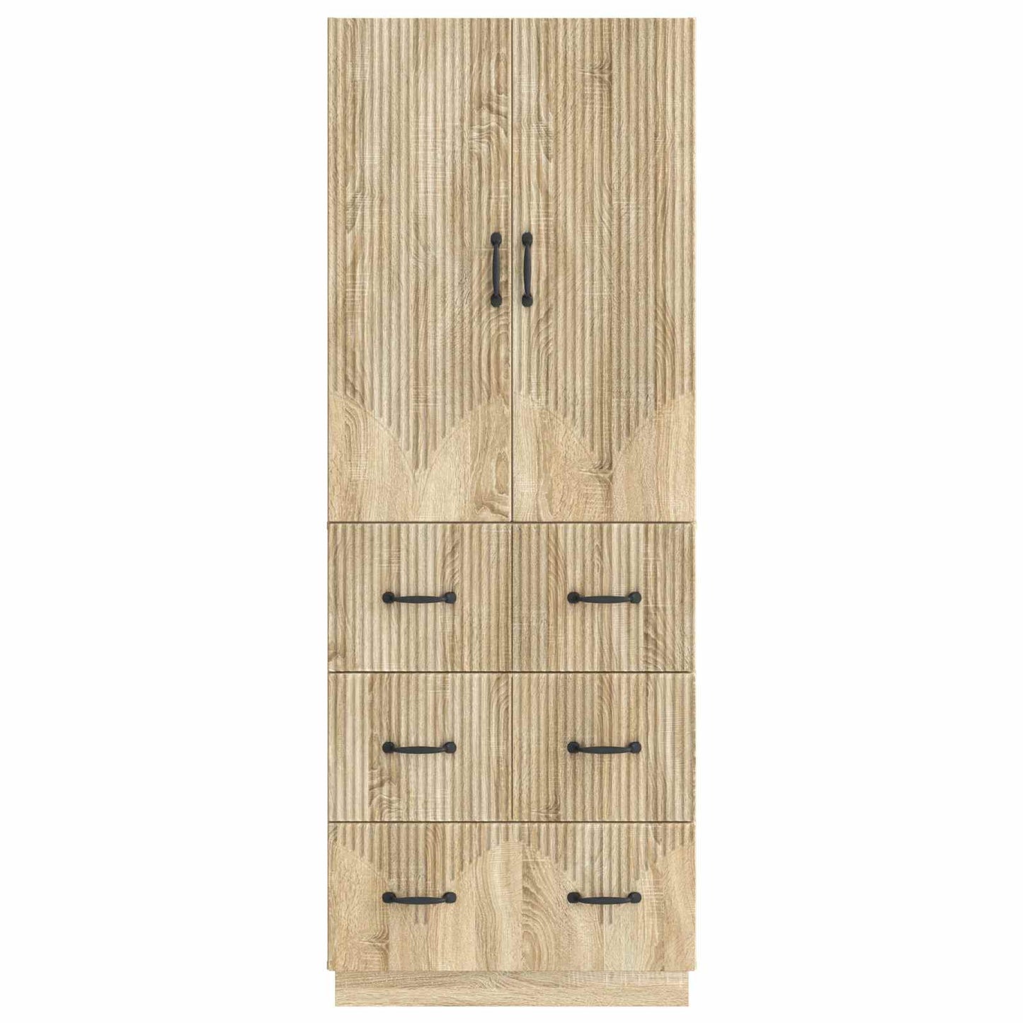Szekrény szett 2 pcs Sonoma Tölgy 66 x 34,5 x 87 cm Szerelt Fa