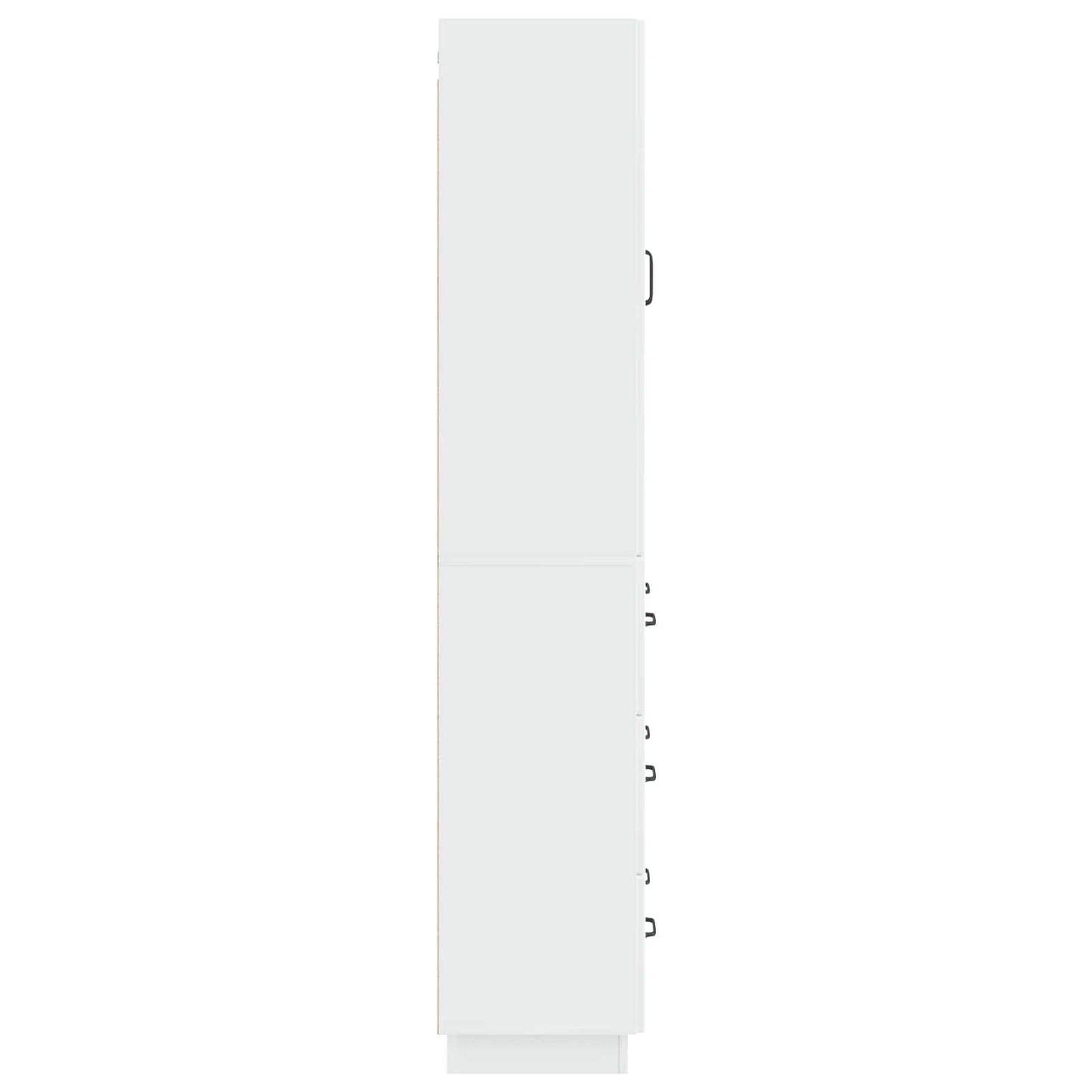 Szekrény szett 2 pcs Magasfényű Fehér 66 x 34,5 x 87 cm