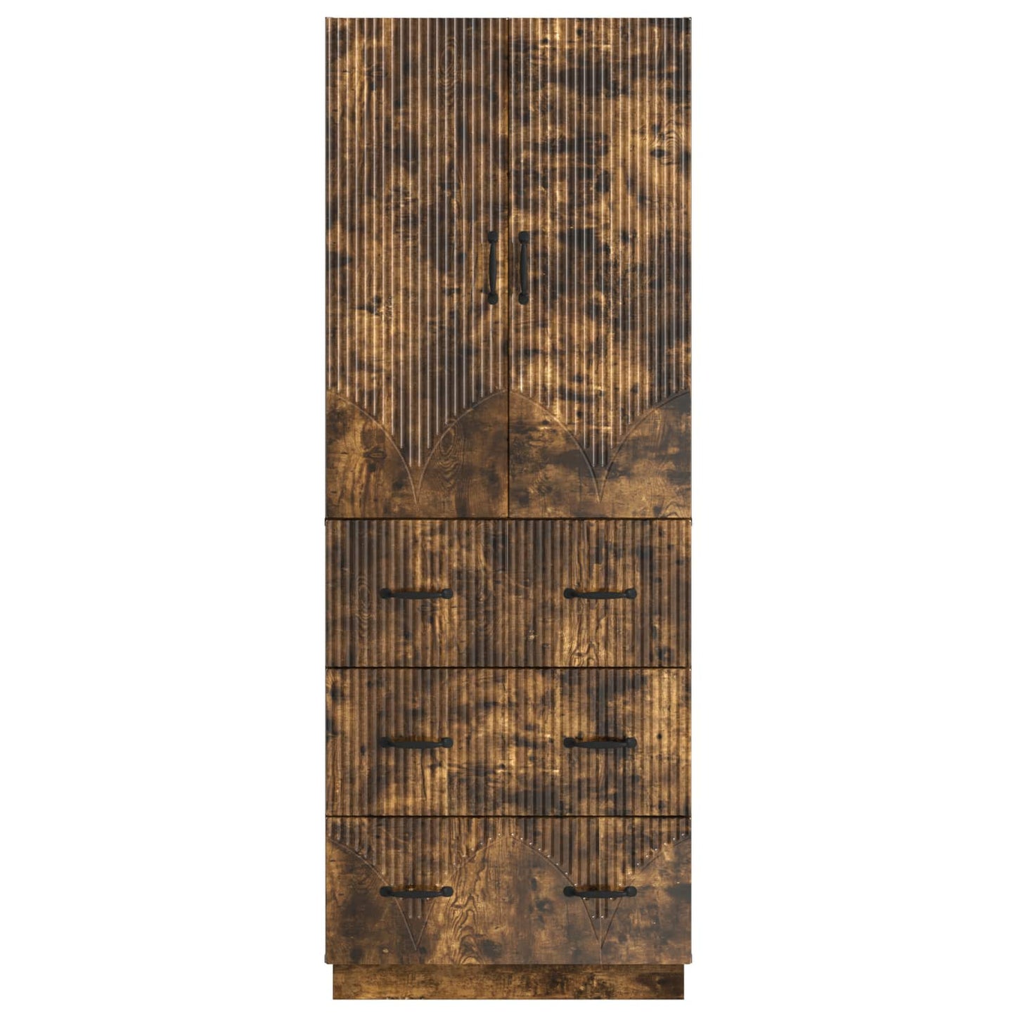 Szekrény szett 2 pcs Füstös Tölgy 66 x 34,5 x 87 cm Szerelt Fa