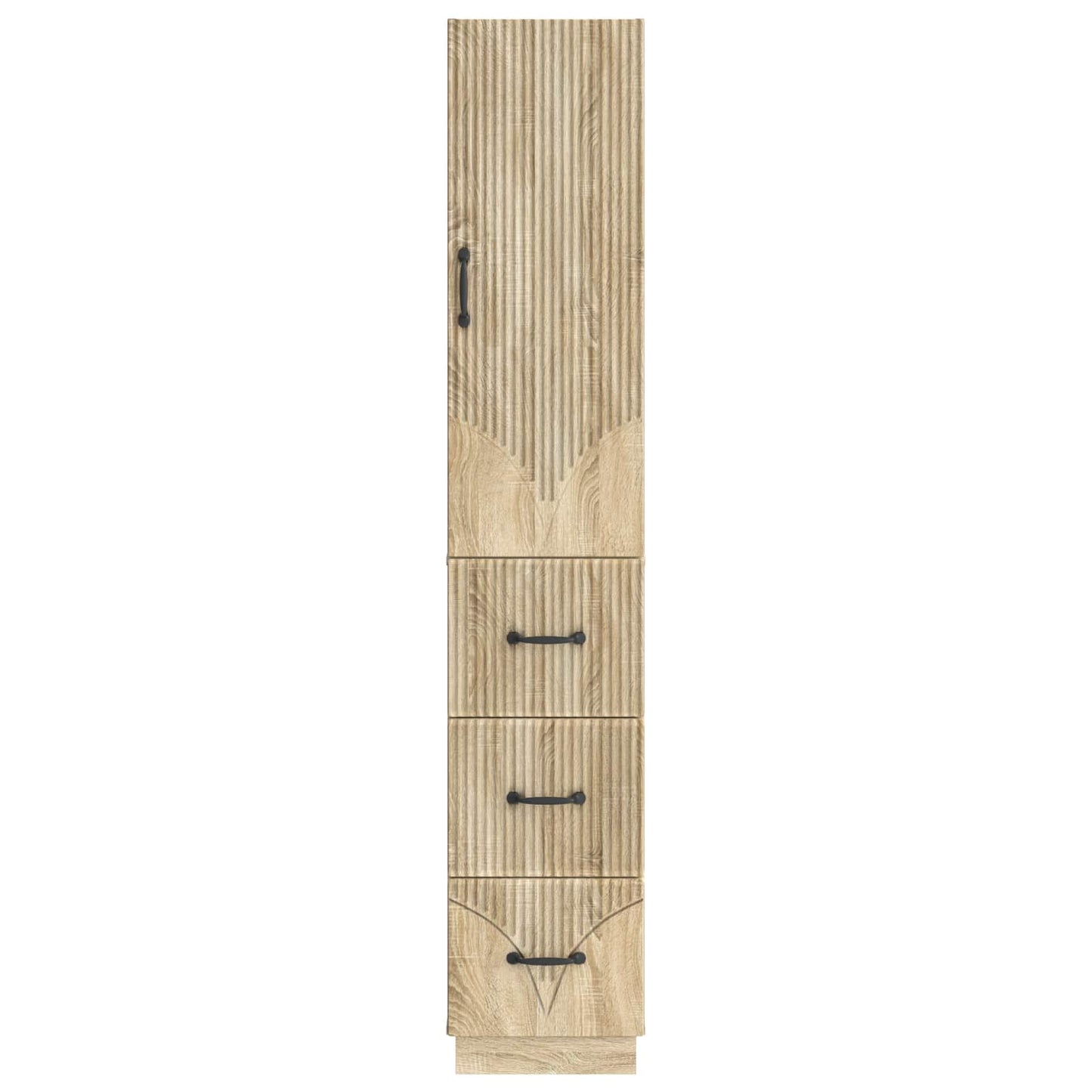 Szekrény szett 2 pcs Sonoma Tölgy 33 x 34,5 x 87 cm Szerelt Fa