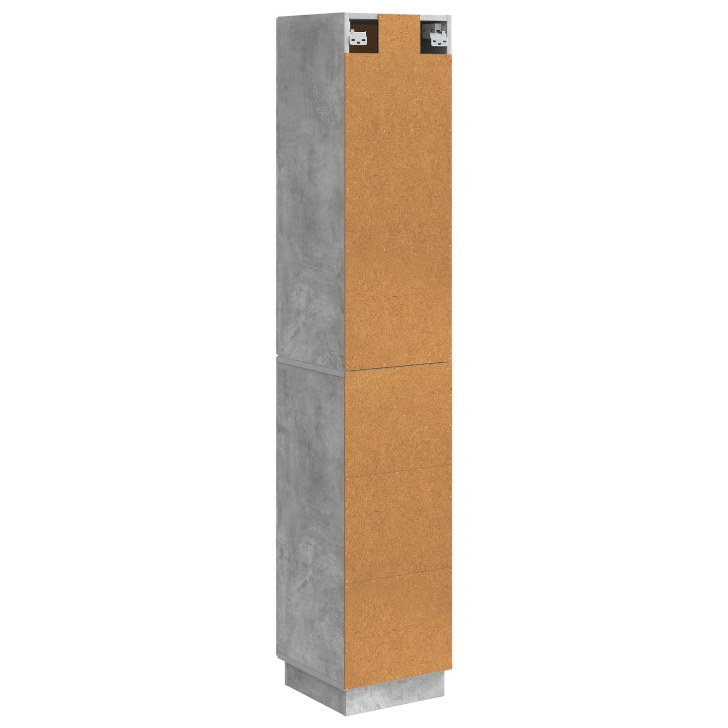 Szekrény szett 2 pcs Betonszürke 33 x 34,5 x 87 cm Szerelt Fa