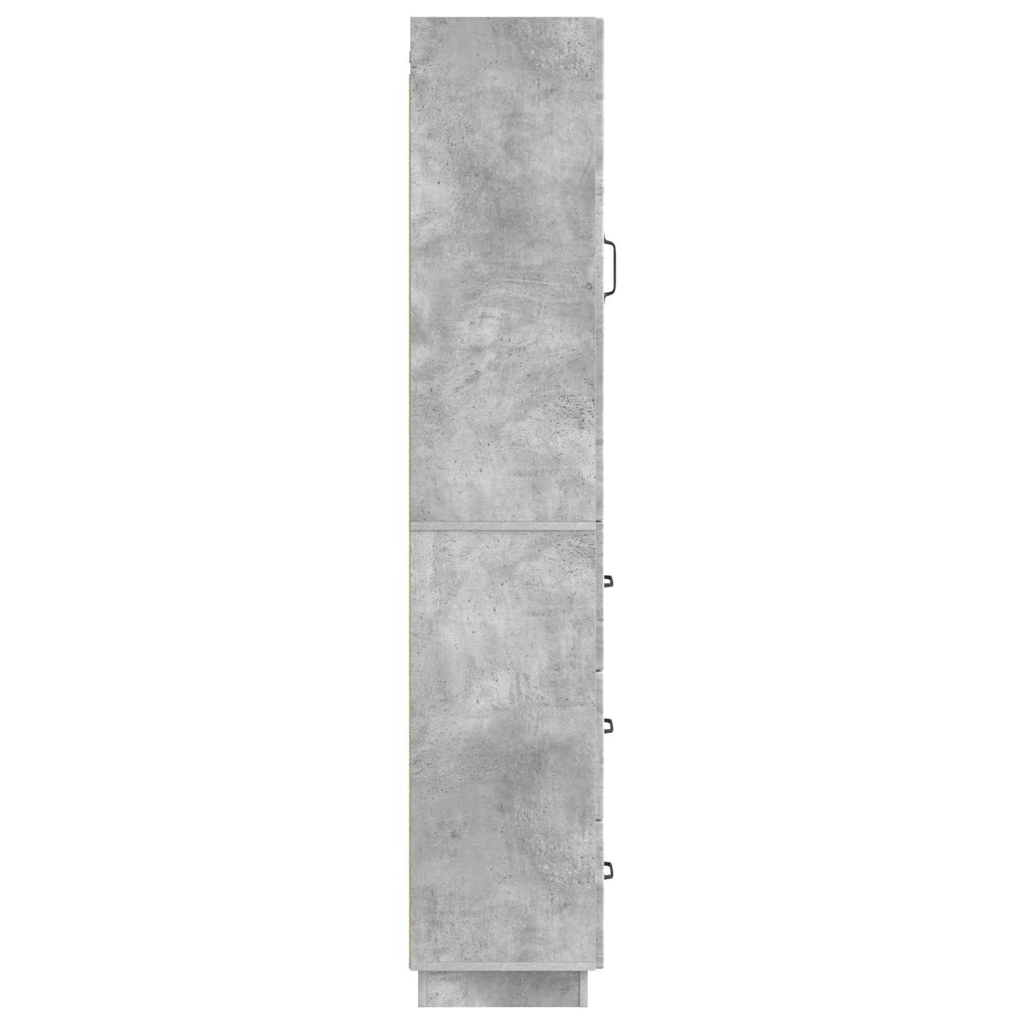 Szekrény szett 2 pcs Betonszürke 33 x 34,5 x 87 cm Szerelt Fa
