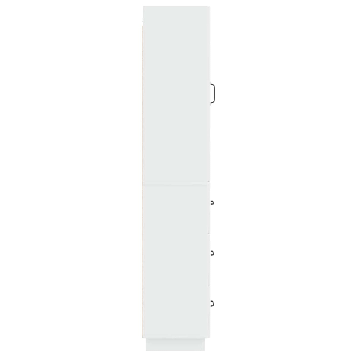 Szekrény szett 2 pcs Magasfényű Fehér 33 x 34,5 x 87 cm