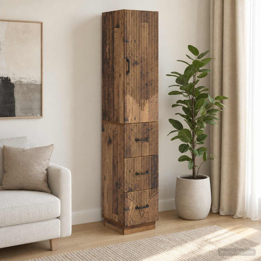 Szekrény szett 2 db 33 x 34,5 x 87 cm Szerelt Fa Antik Fa