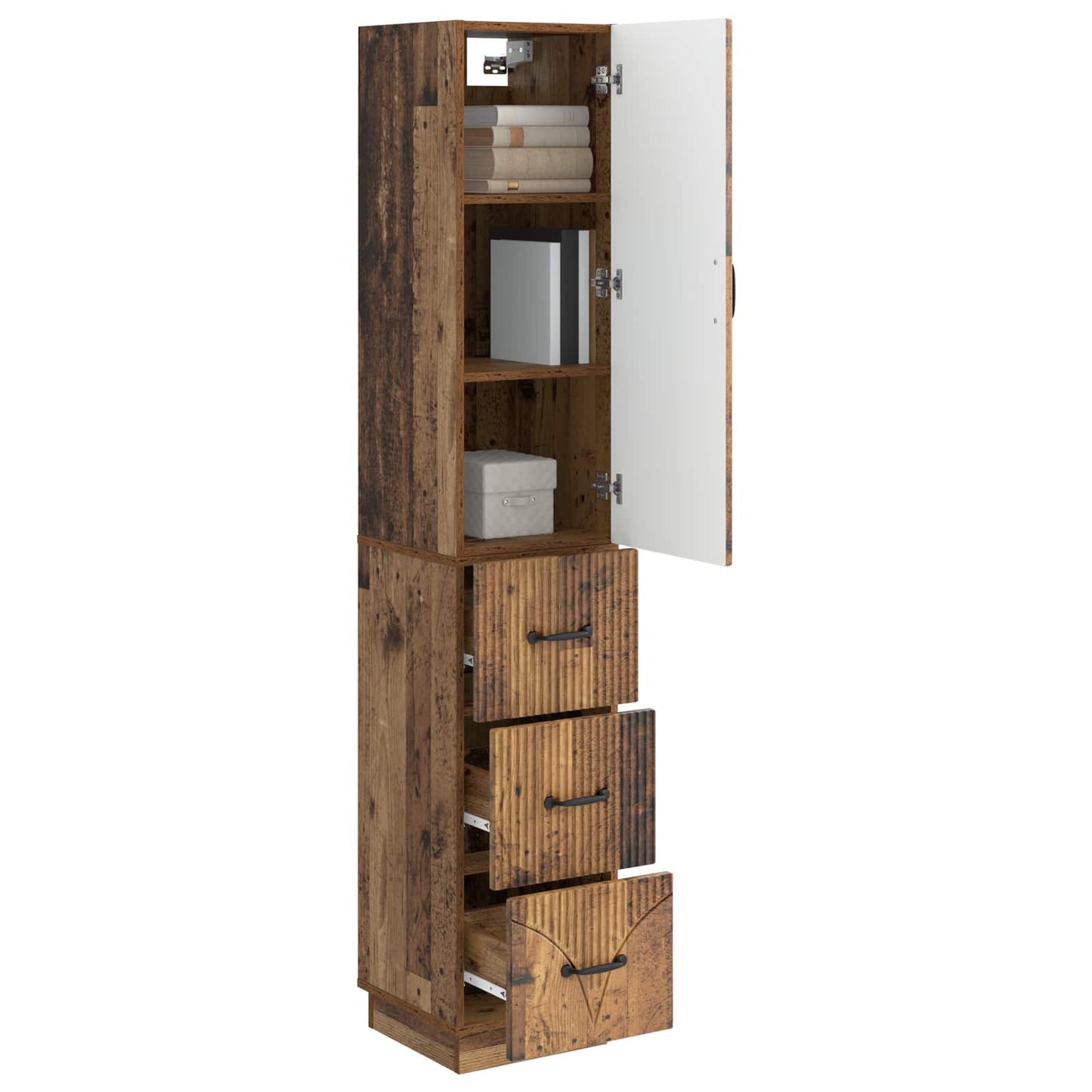 Szekrény szett 2 db 33 x 34,5 x 87 cm Szerelt Fa Antik Fa