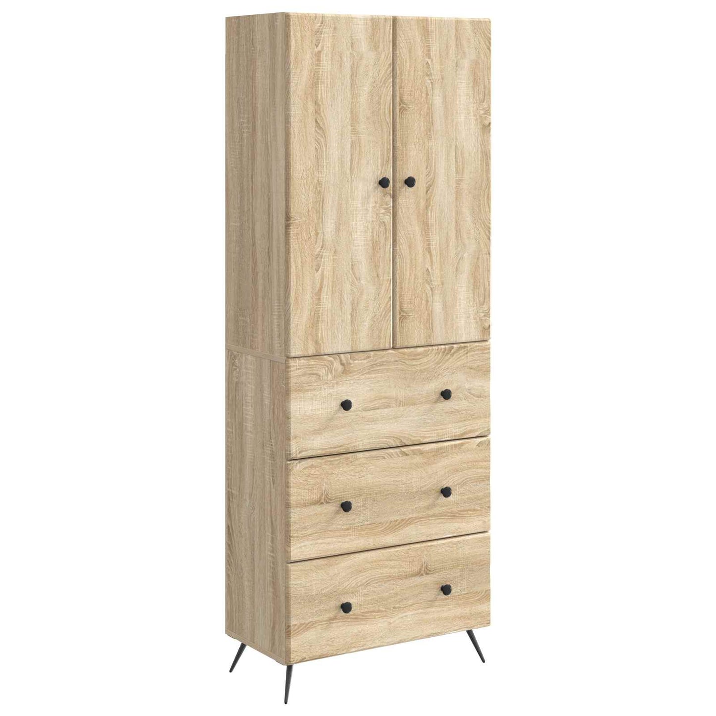 Szekrény szett 2 db 66 x 34,5 x 90 cm Szerelt Fa Sonoma Tölgy