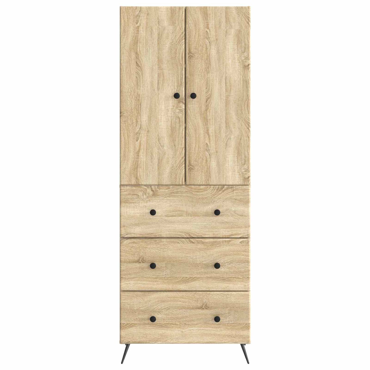Szekrény szett 2 db 66 x 34,5 x 90 cm Szerelt Fa Sonoma Tölgy
