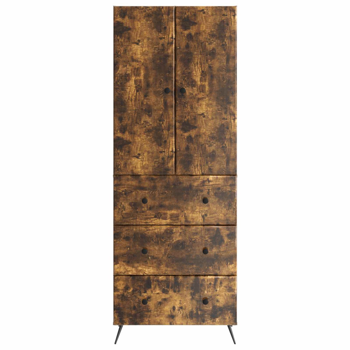 Szekrény szett 2 db 66 x 34,5 x 90 cm Szerelt Fa Füstös Tölgy
