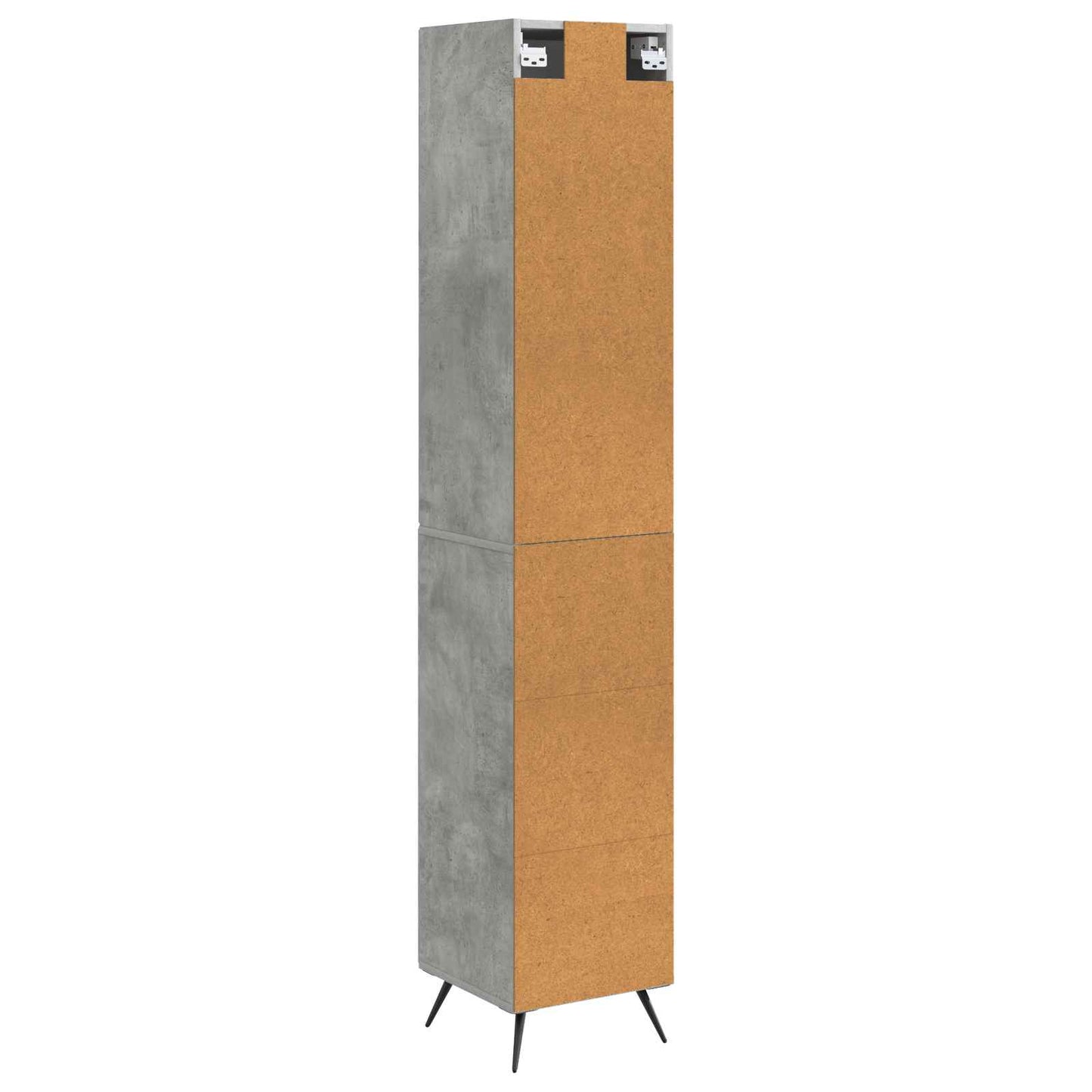 Szekrény szett 2 pcs Betonszürke 34,5 x 34,5 x 90 cm Szerelt Fa