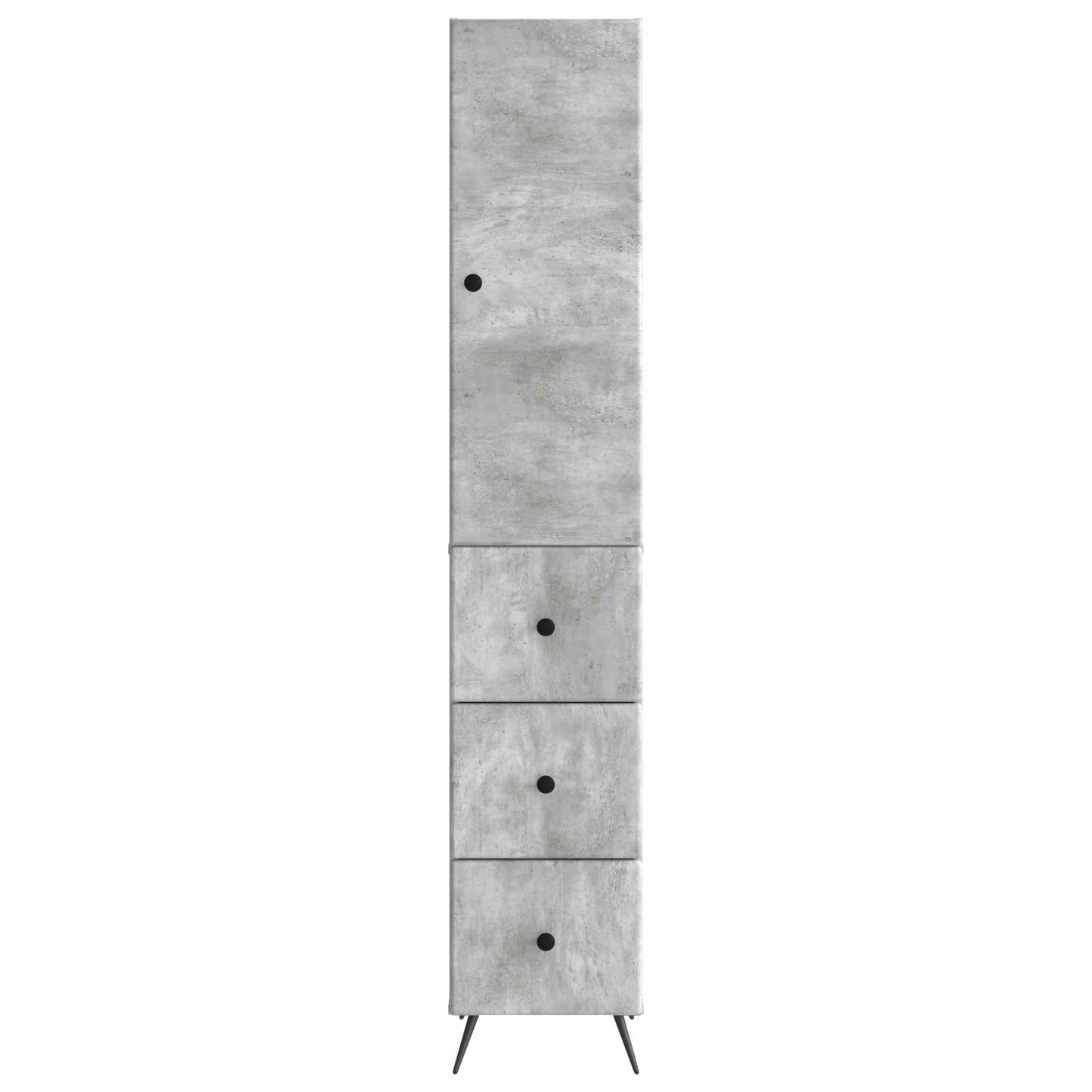 Szekrény szett 2 pcs Betonszürke 34,5 x 34,5 x 90 cm Szerelt Fa