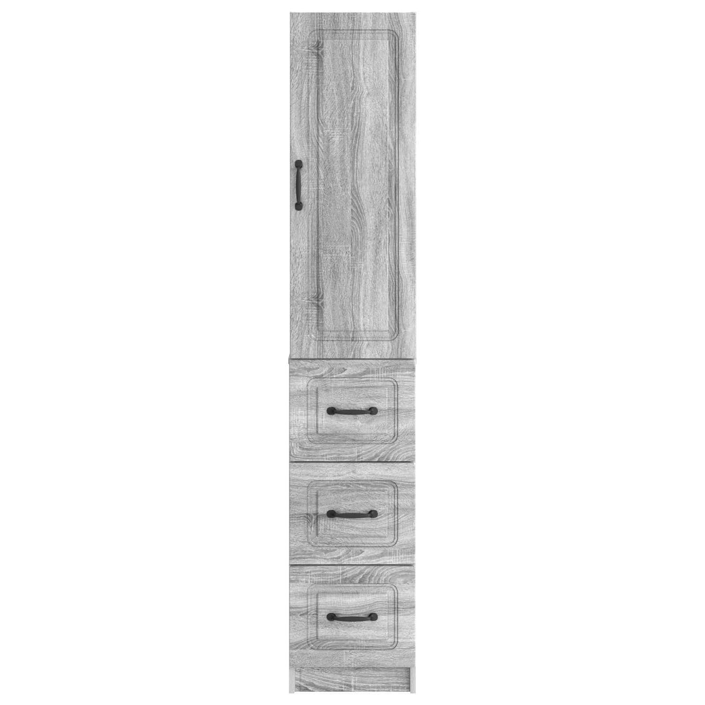 Szekrény szett 2 pcs Szürke Sonoma 33 x 34,5 x 87 cm Szerelt Fa