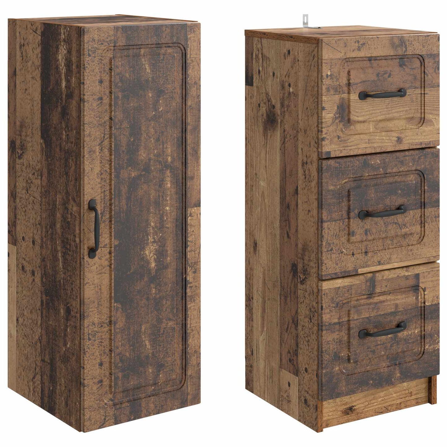 Szekrény szett 2 pcs Antik Fa 33 x 34,5 x 87 cm Szerelt Fa