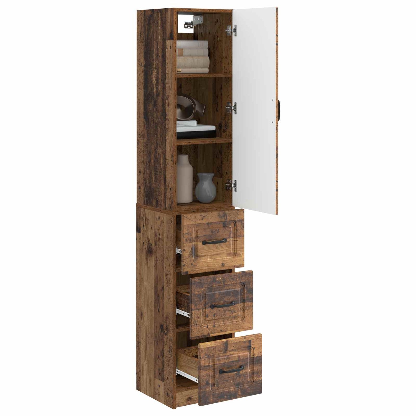 Szekrény szett 2 pcs Antik Fa 33 x 34,5 x 87 cm Szerelt Fa