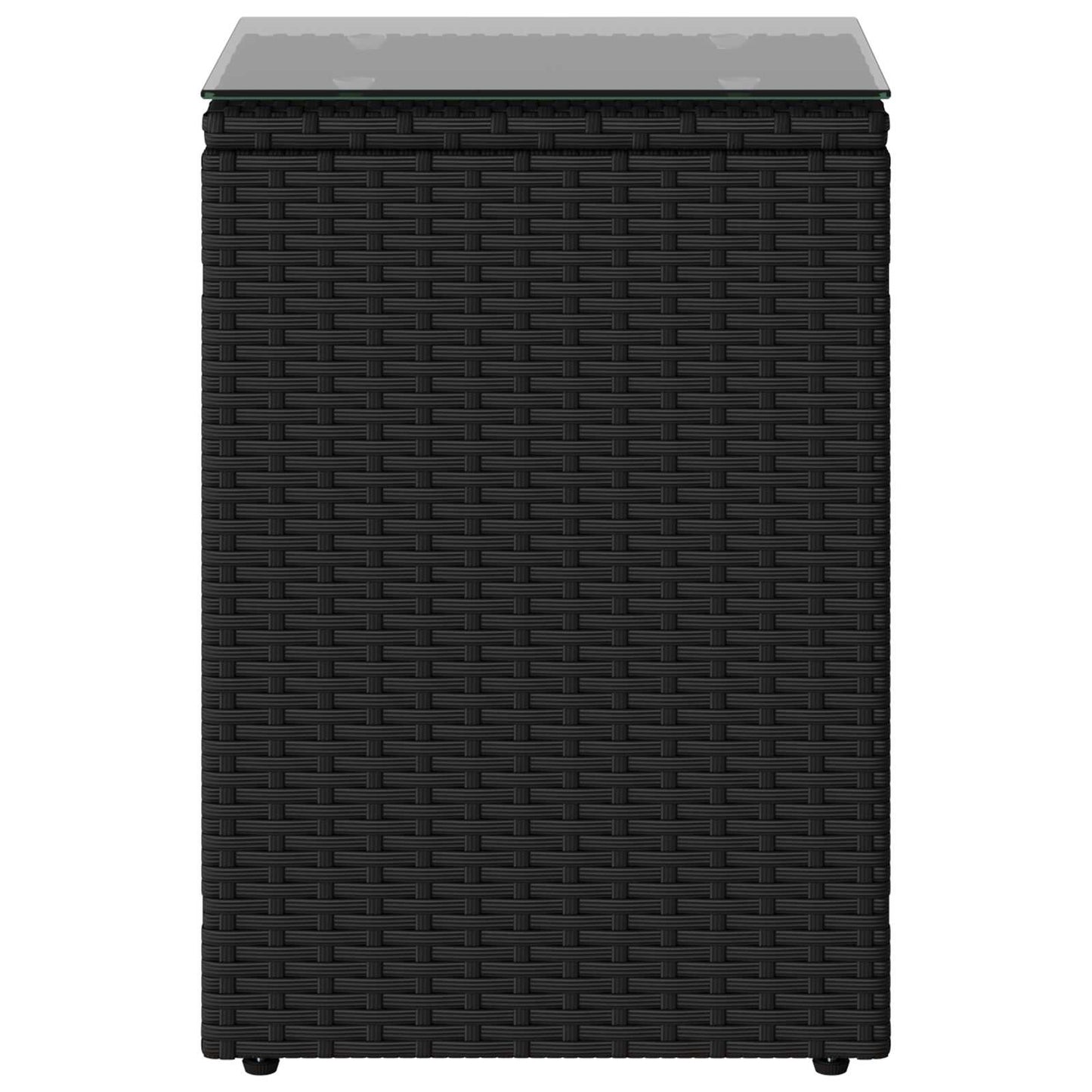 Oldal asztal Fekete 35 x 35 x 70 cm polirattan