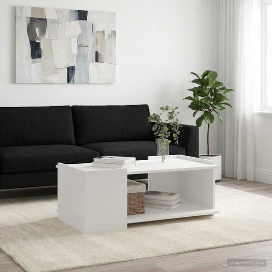 Dohányzóasztal Fehér 90 x 50 x 33 cm Szerelt Fa