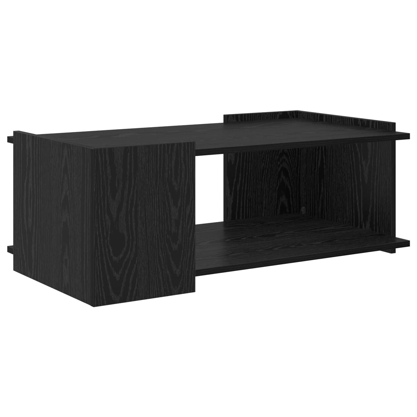 Dohányzóasztal Fekete Tölgy 90 x 50 x 33 cm Szerelt Fa