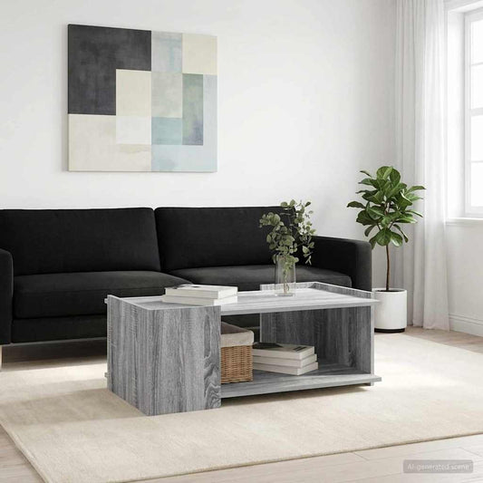 Dohányzóasztal Szürke Sonoma 90 x 50 x 33 cm Szerelt Fa