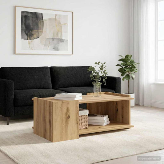 Dohányzóasztal Kézműves Tölgy 90 x 50 x 33 cm Szerelt Fa