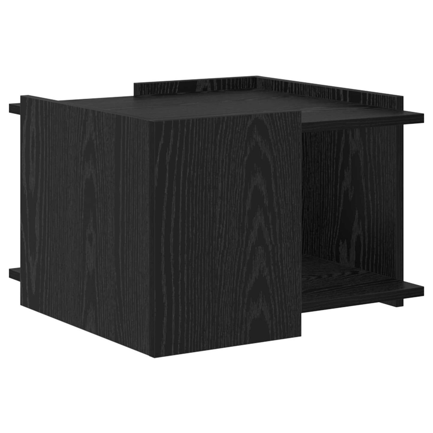 Dohányzóasztal Fekete Tölgy 50,5 x 50 x 33 cm Szerelt Fa
