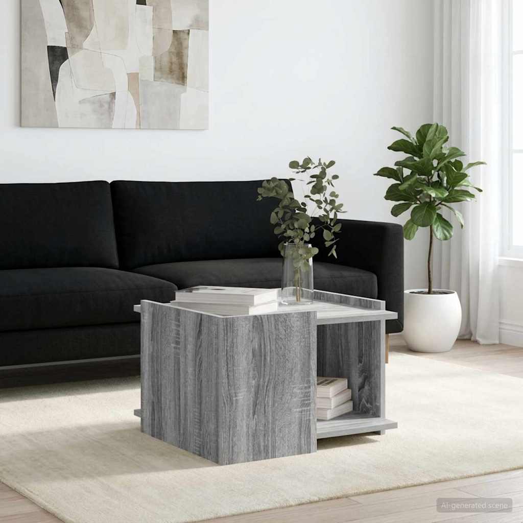Dohányzóasztal Szürke Sonoma 50,5 x 50 x 33 cm Szerelt Fa