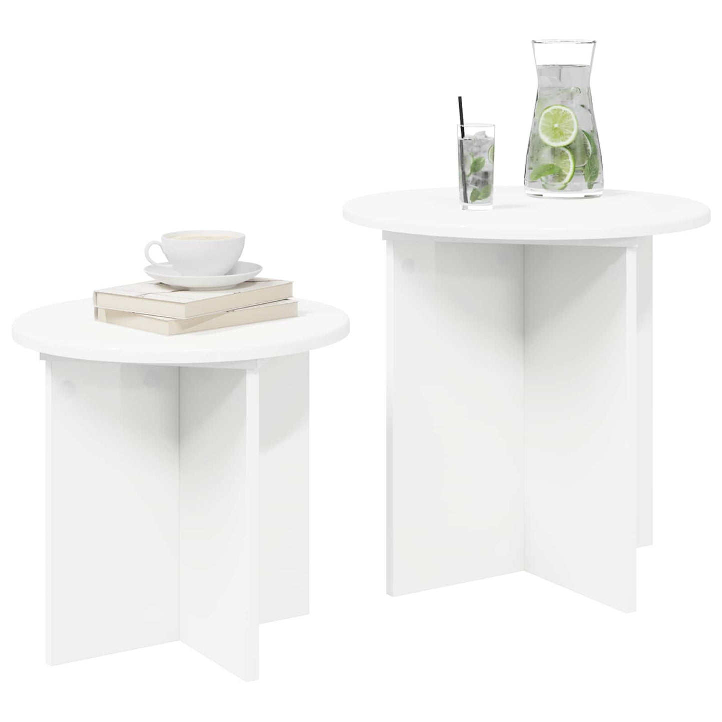 Kisasztal készlet tárolóval 2 pcs Mérnöki fa