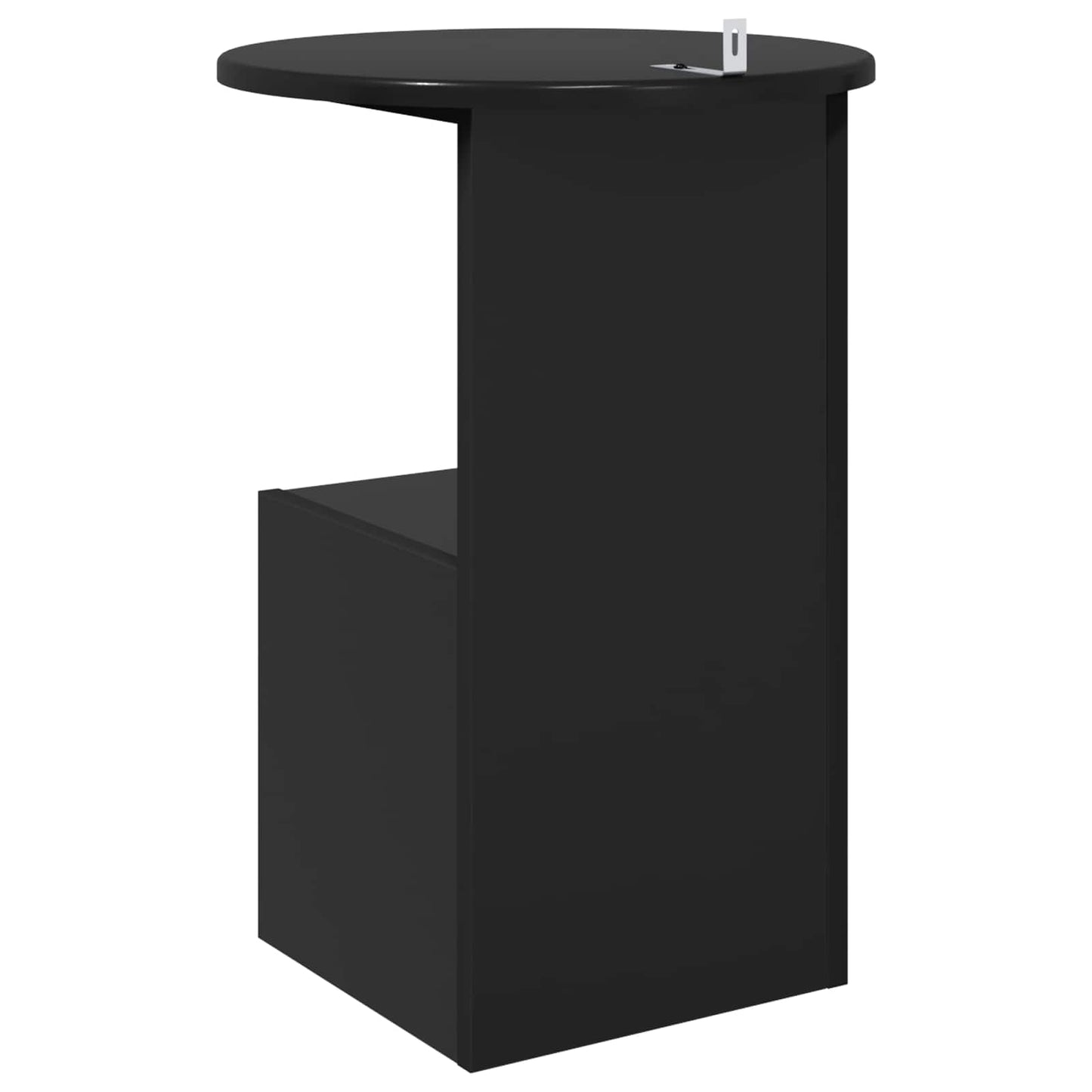 Oldal asztal Fekete Tölgy Ø 39,5 x 55 cm Szerelt Fa
